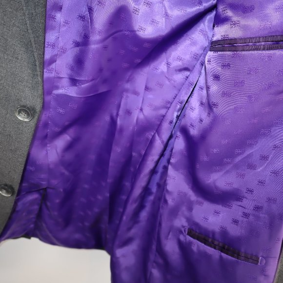 Ben Sherman Hanwll Grey Stretch Two-Button Suit Jacket Blazer Men's Size 42R-NWT - Picture 2 of 16